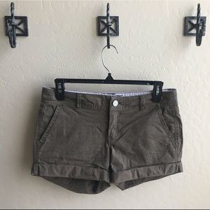 Olive green shorts
